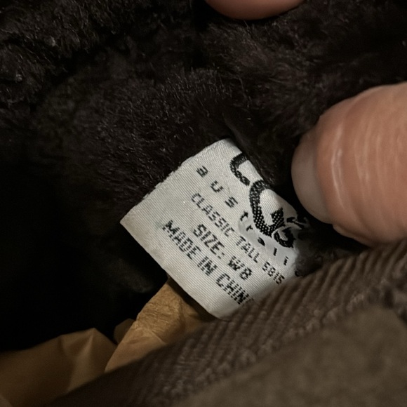 Authentic UGG Boots-Classic Tall-Dark Chocolate Brown-Sz 8 - Picture 12 of 17